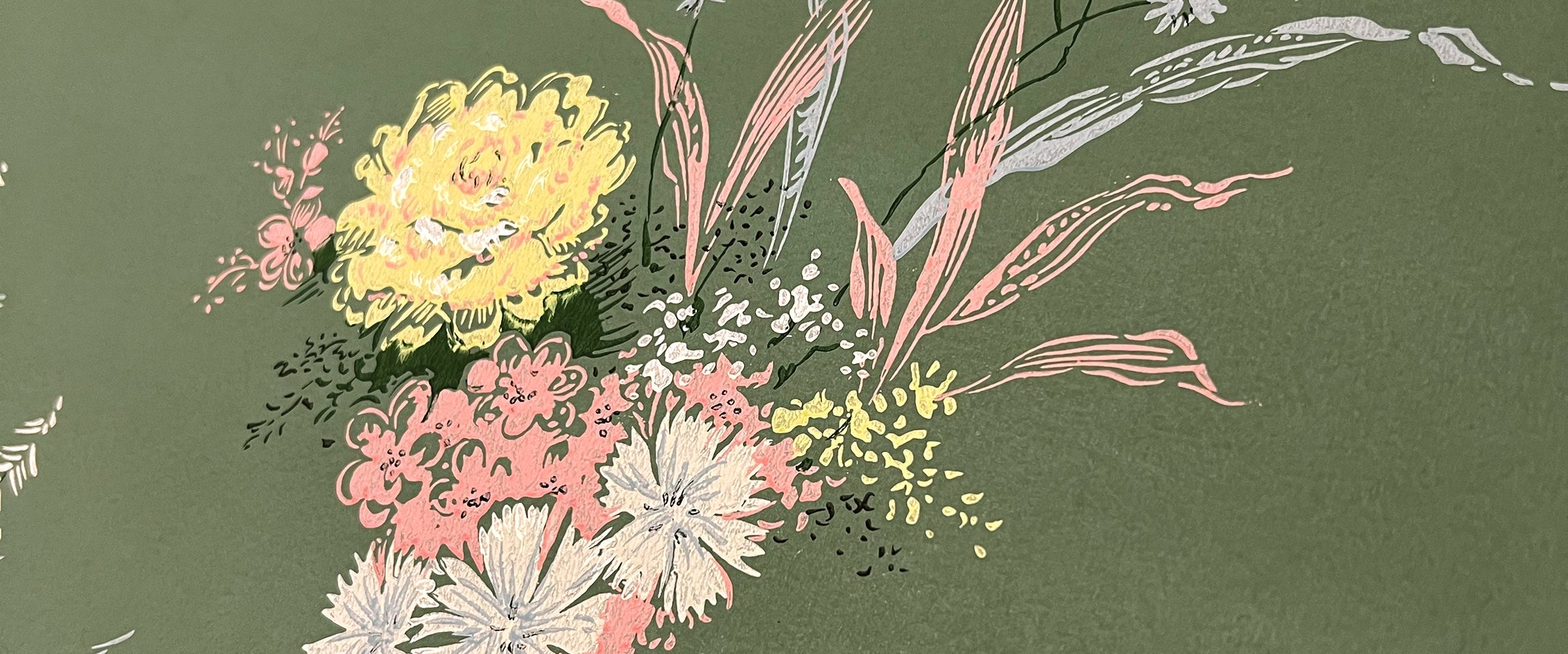 Blommiga Vintagetapeter