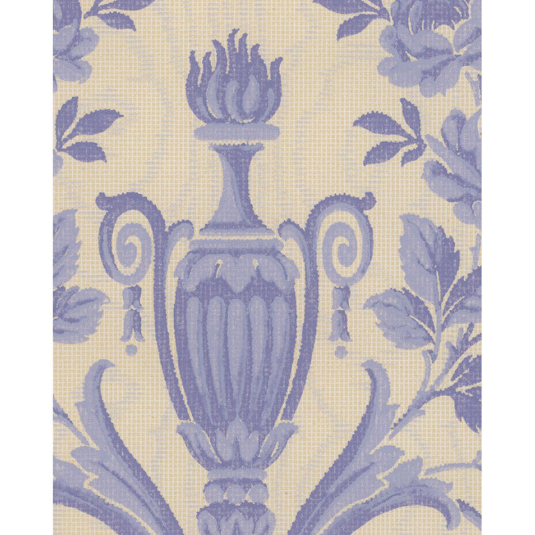 Vintagetapet Arrangemang kring blå urna