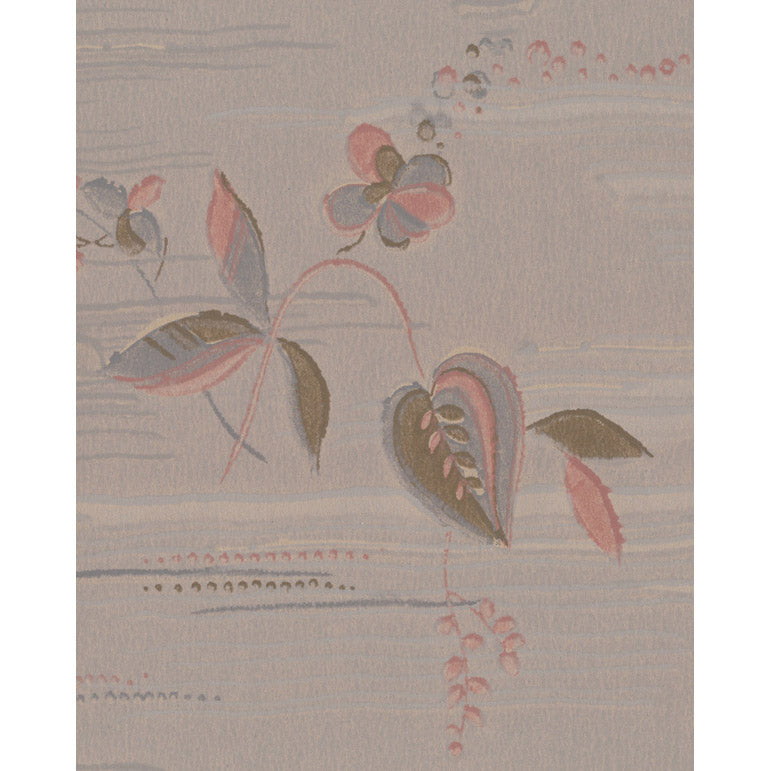 Vintagetapet Upp-och-nedvänd pyramid i dis med blomma