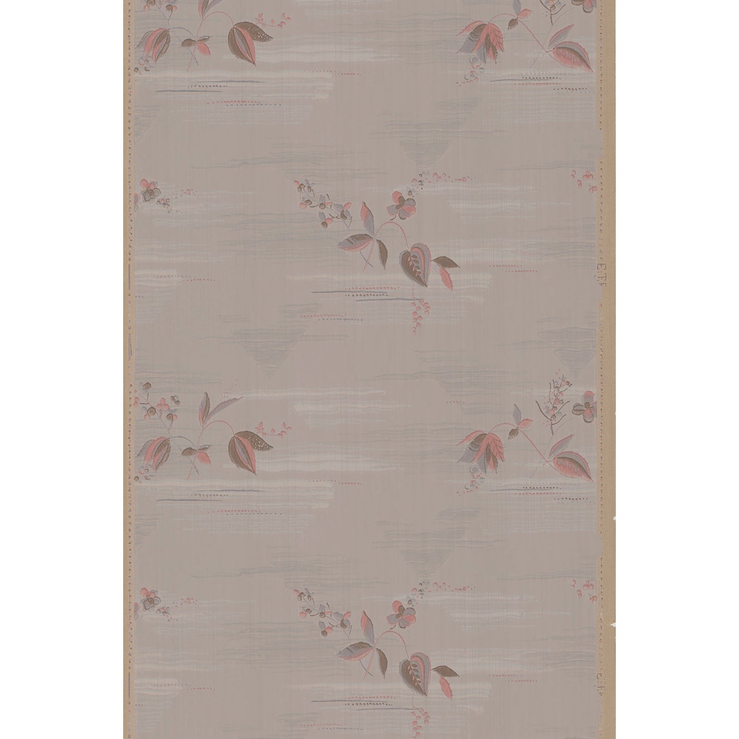 Vintagetapet Upp-och-nedvänd pyramid i dis med blomma