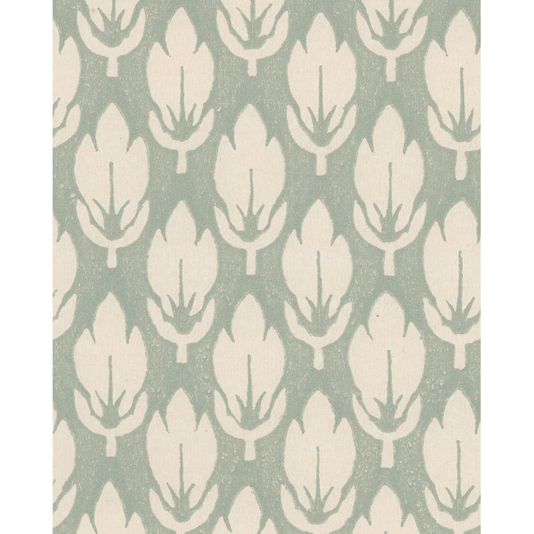 Vintagetapet Blad i turkos