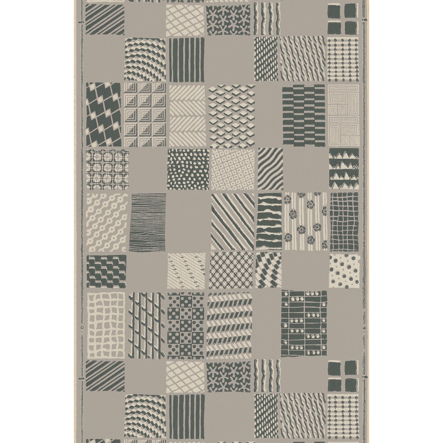 Vintagetapet Mönster med mönster – grå