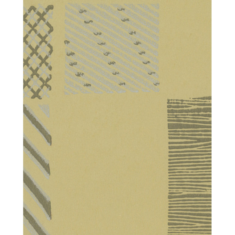 Vintagetapet Mönster med mönster – gul