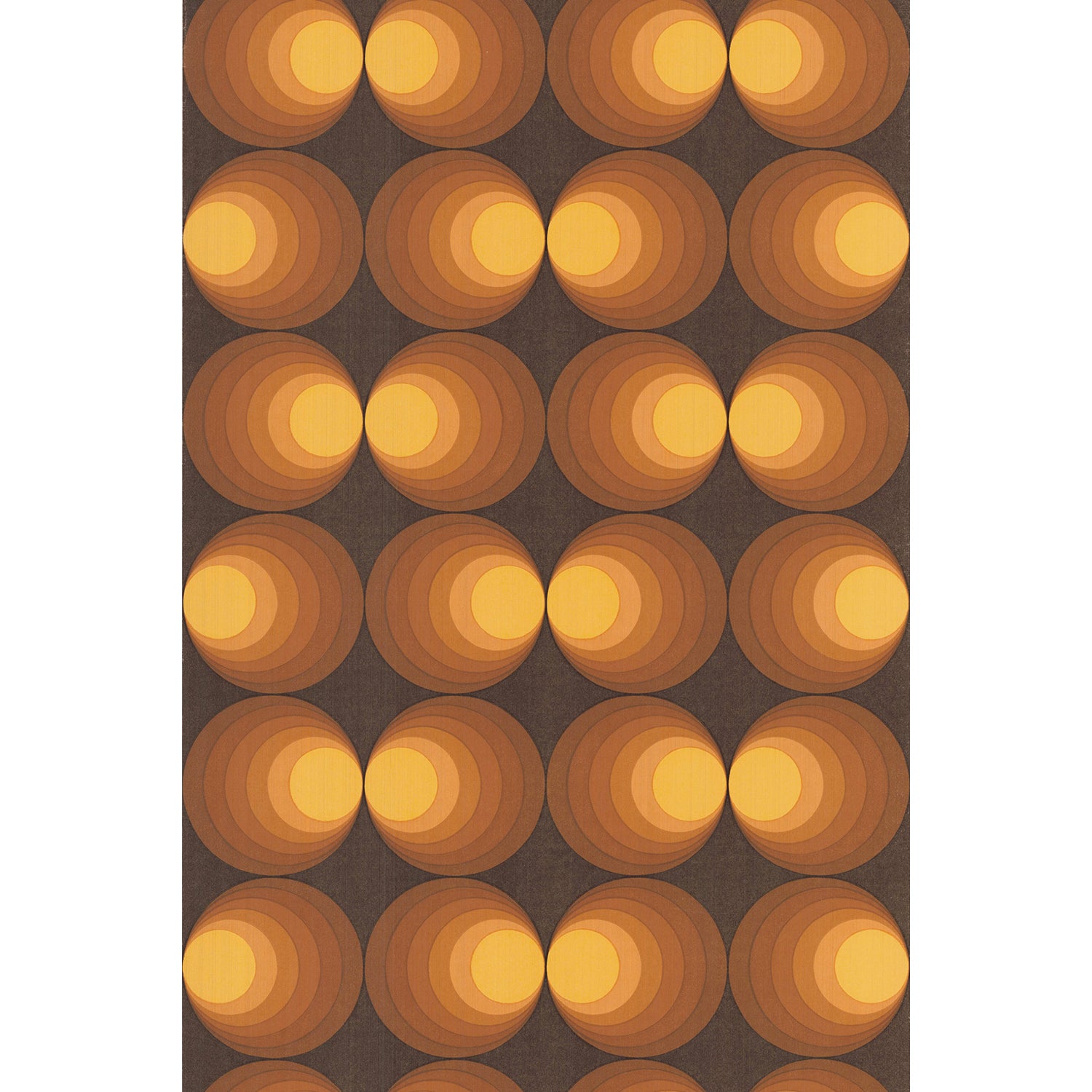 Vintagetapet Ögonkontakt (brun, mindre)