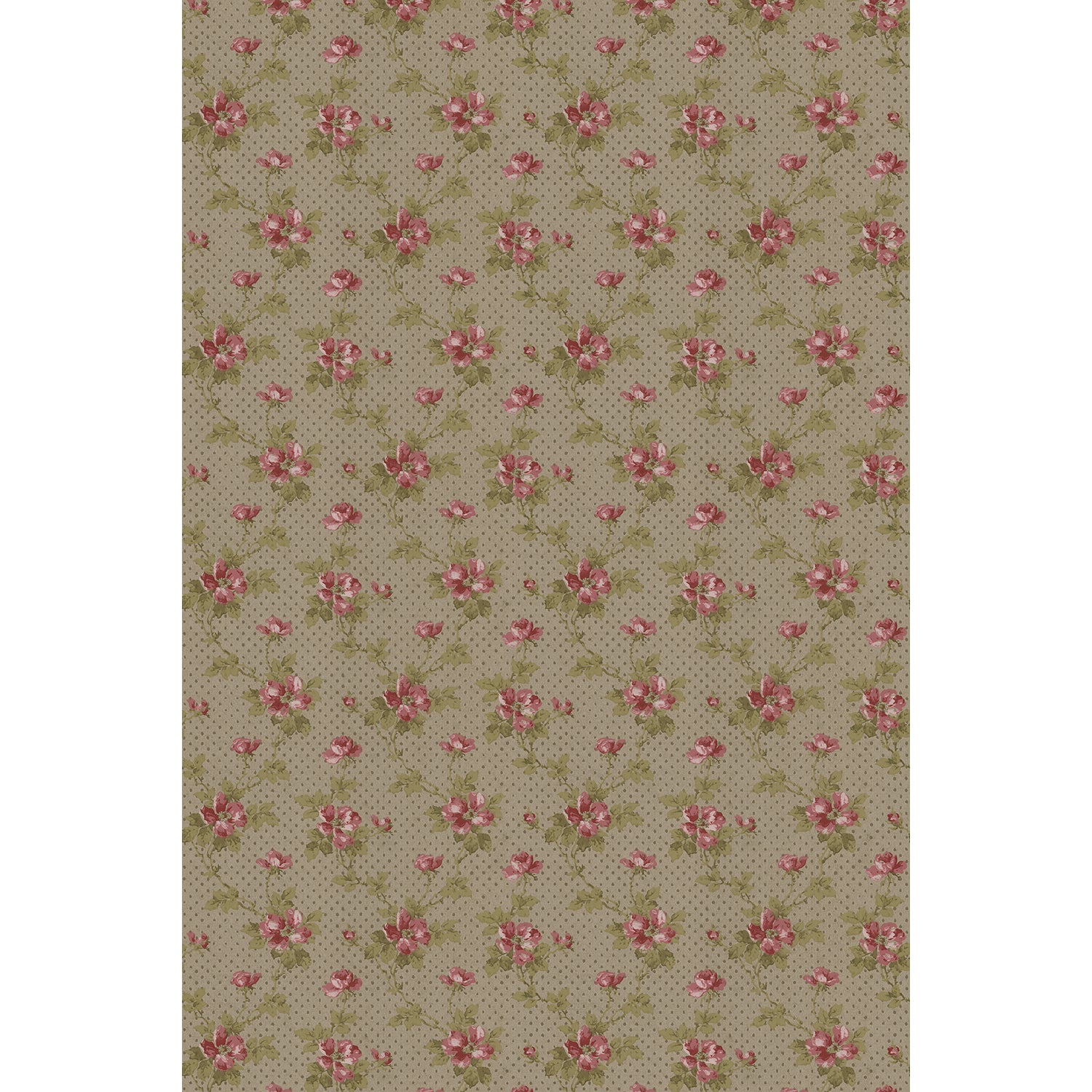 Tapet Östraby - Warm Pink/Green