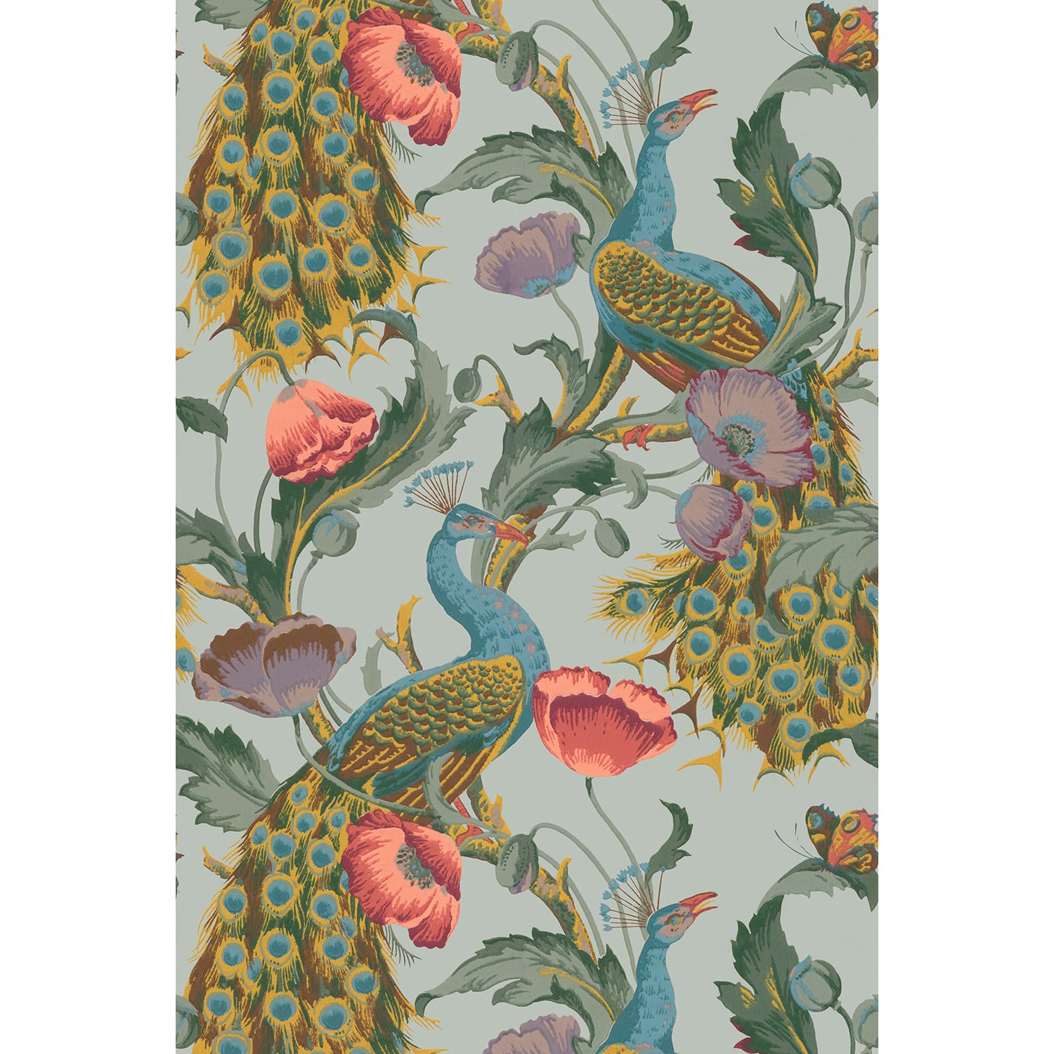 Tapet The Peacock - Blue