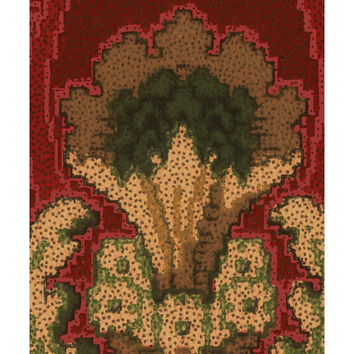 Tapet Paterson - Original Red