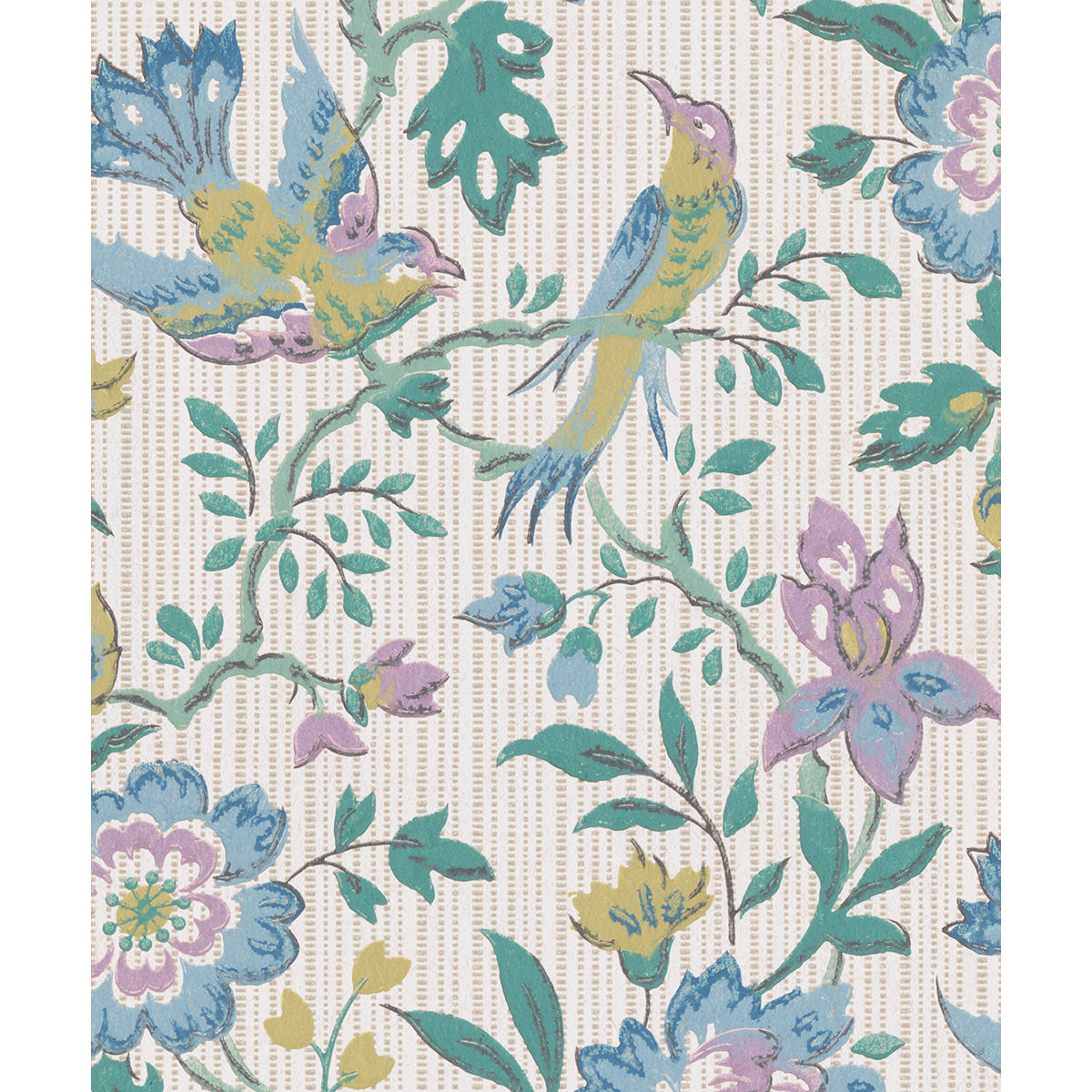 Tapet Shangri-La - Original Green/Lilac