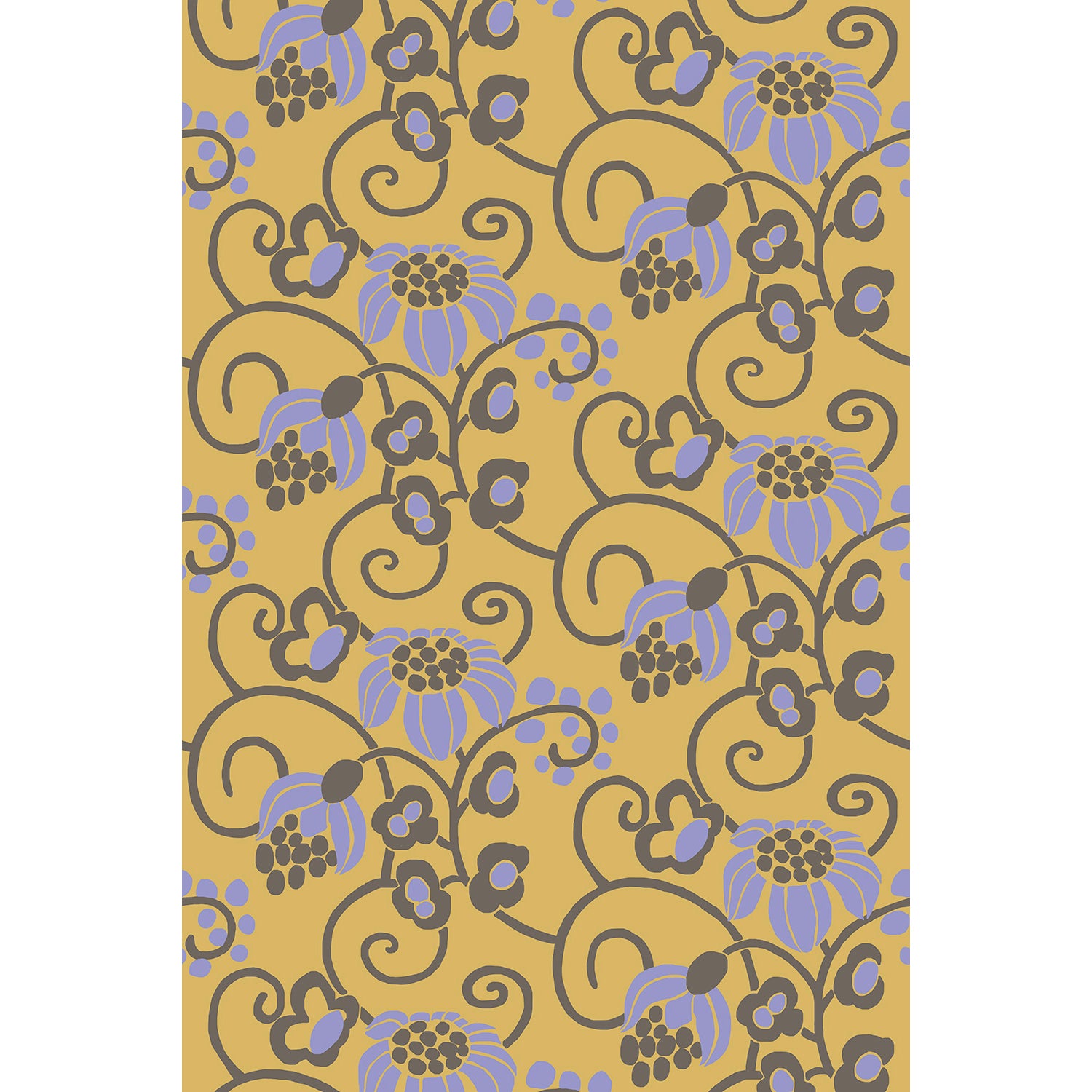 Tapet Gonesse - Original Yellow Lilac