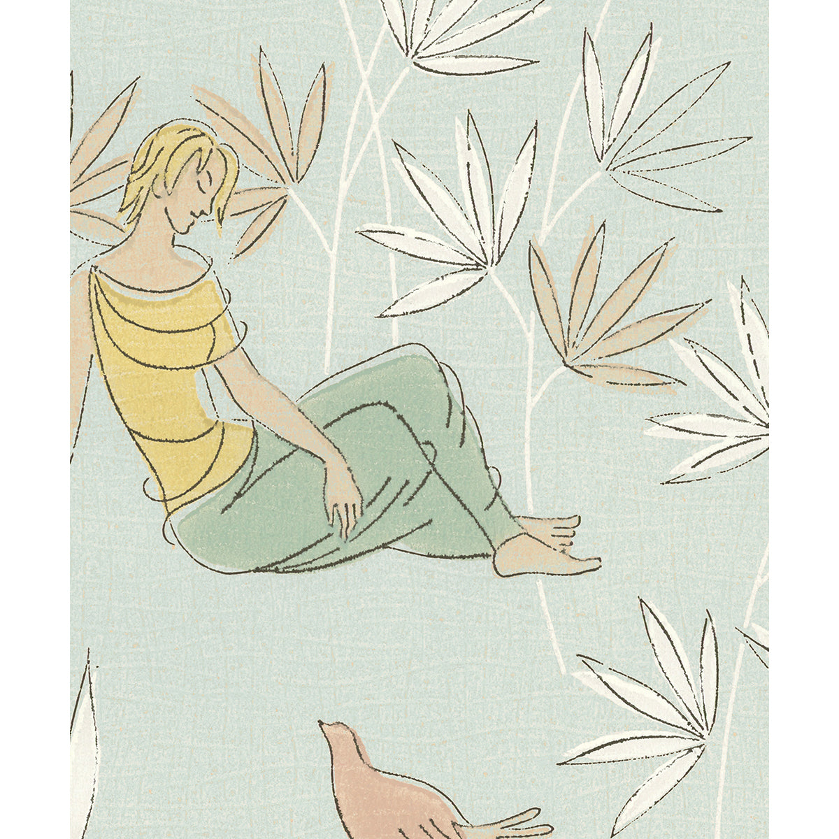 Tapet Arcadia - Aqua