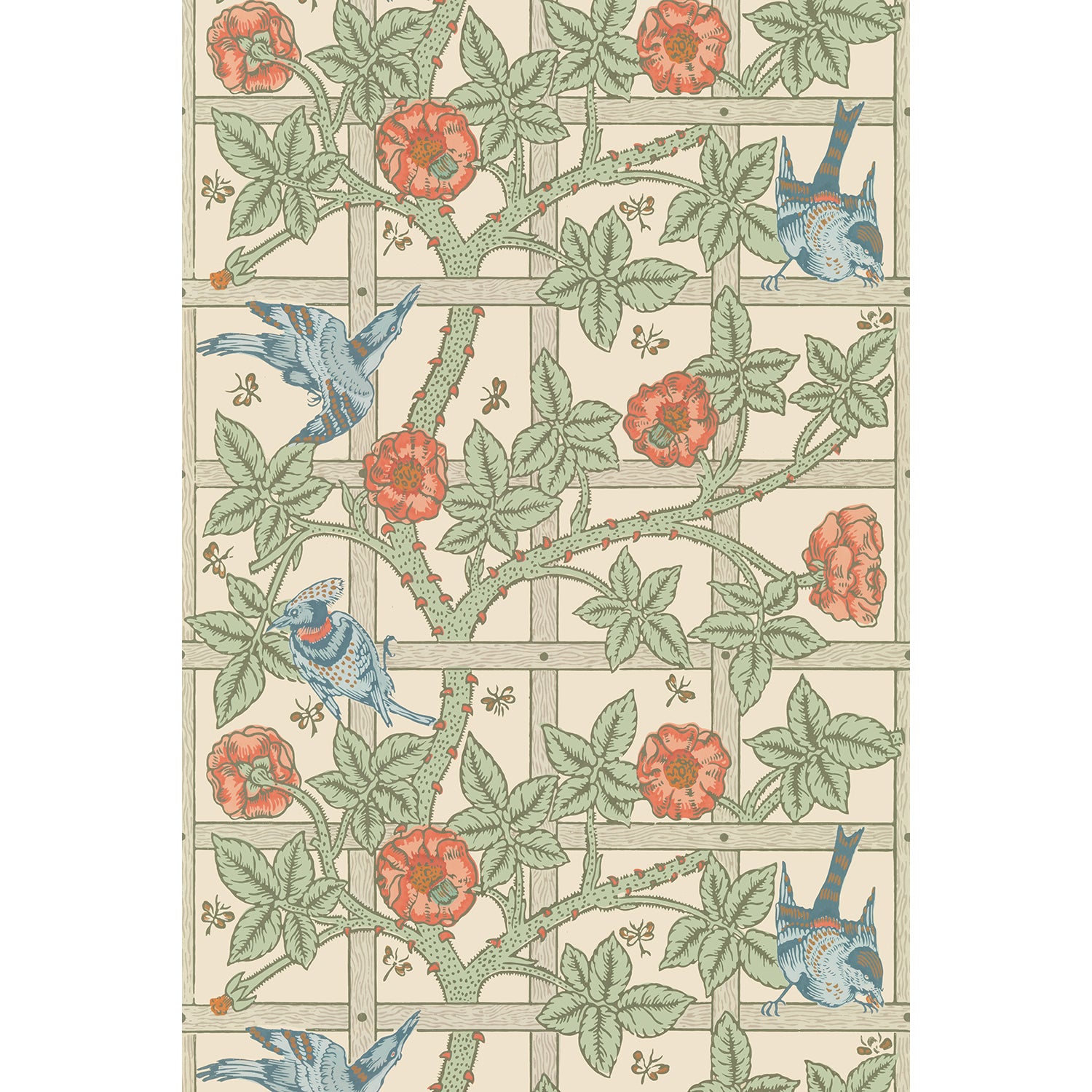 Tapet Trellis - Soft Beige