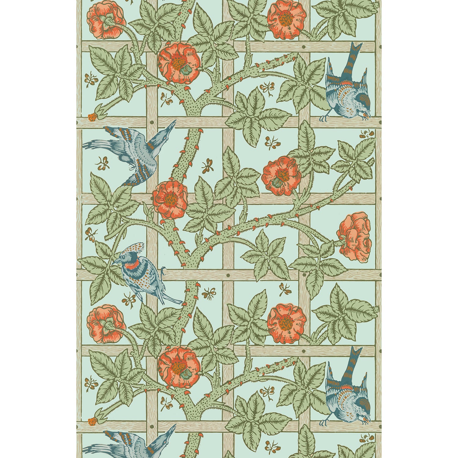 Tapet Trellis - Blue