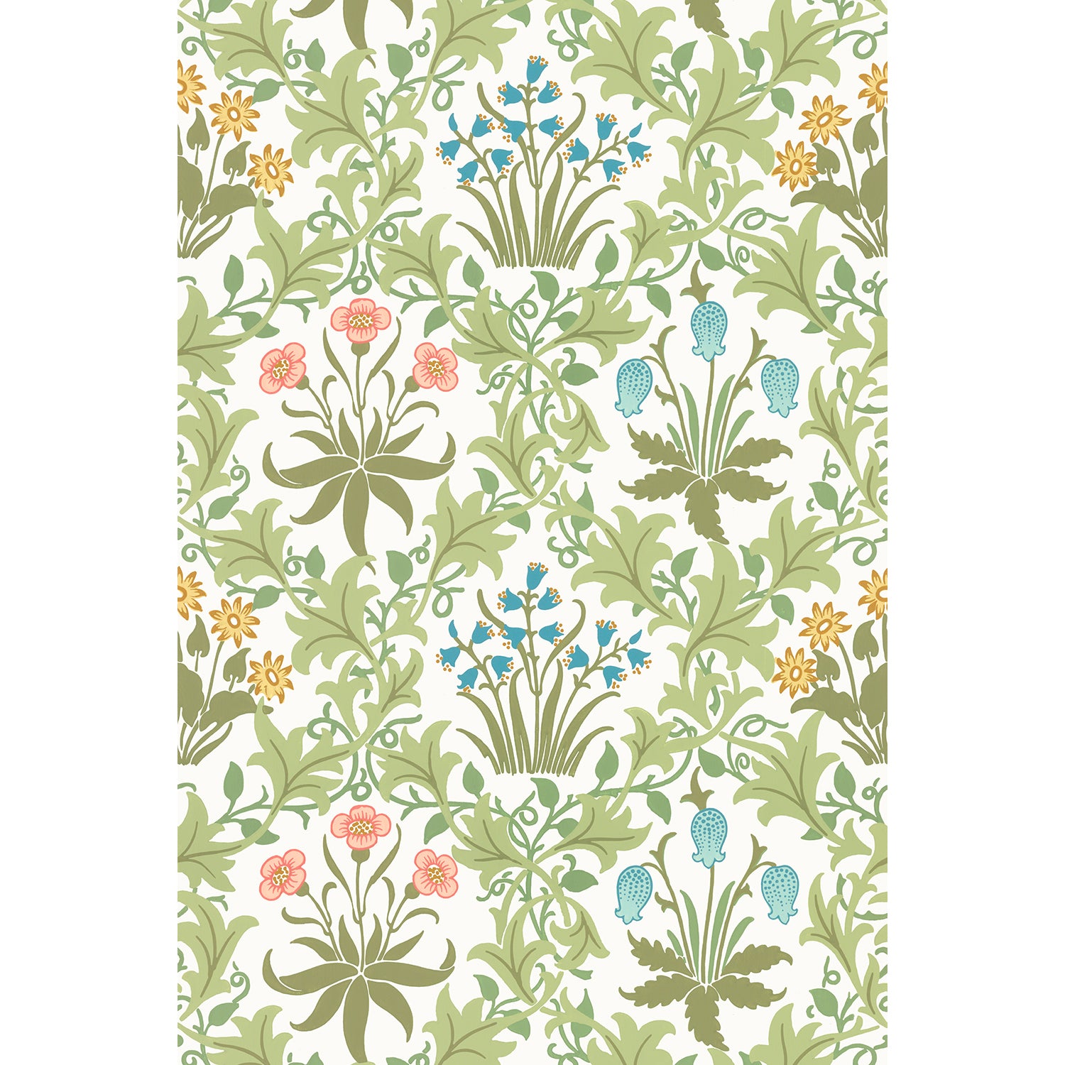 Tapet Celandine - Original Pink/Blue