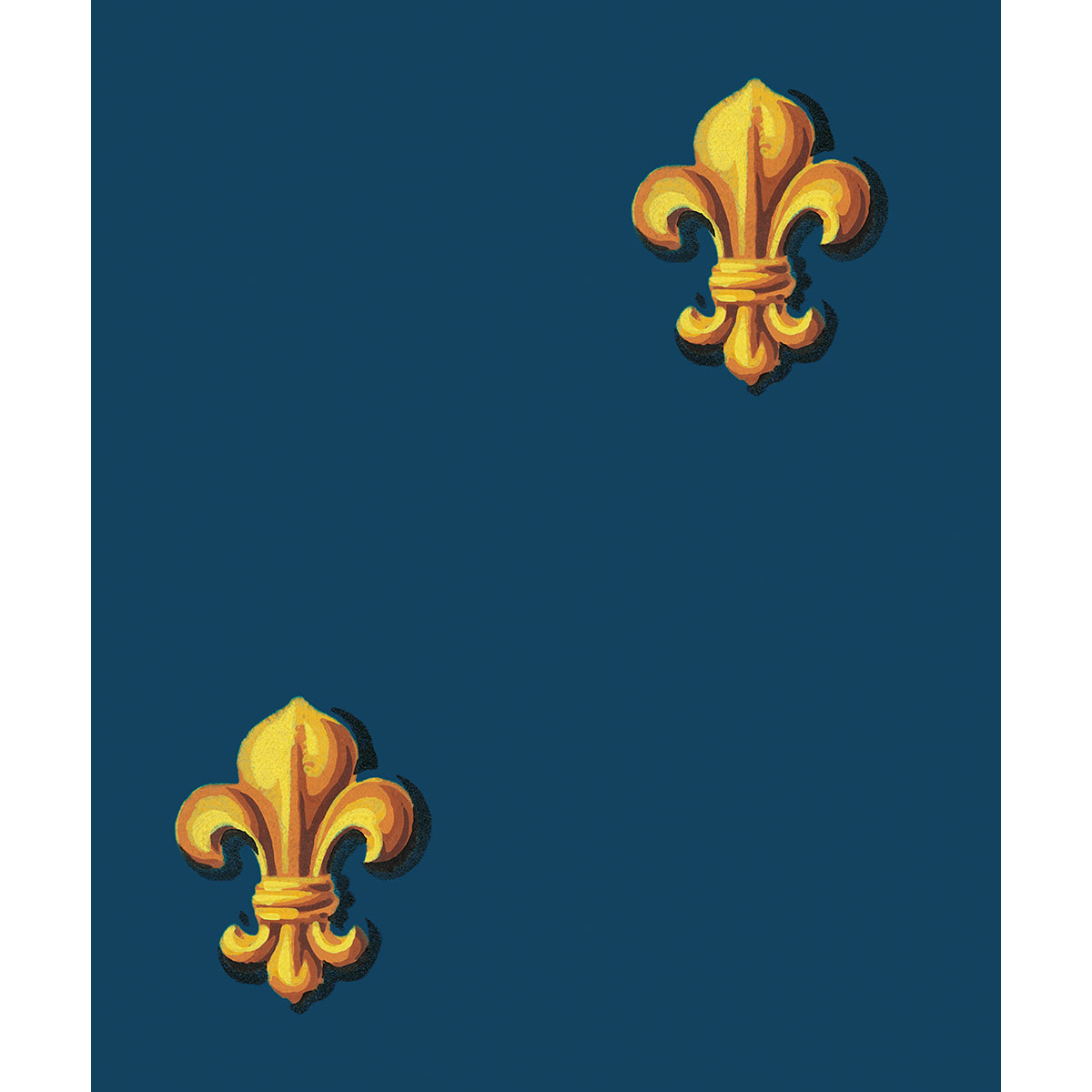 Tapet Fleur de Lys - Blue