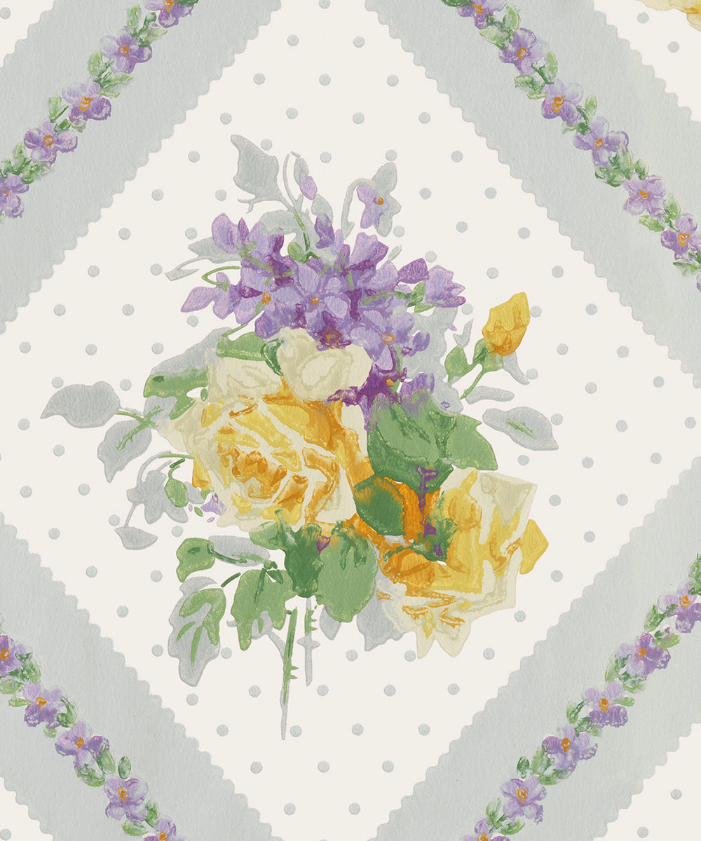 Tapet Tennessee - Original Lavendel/Yellow