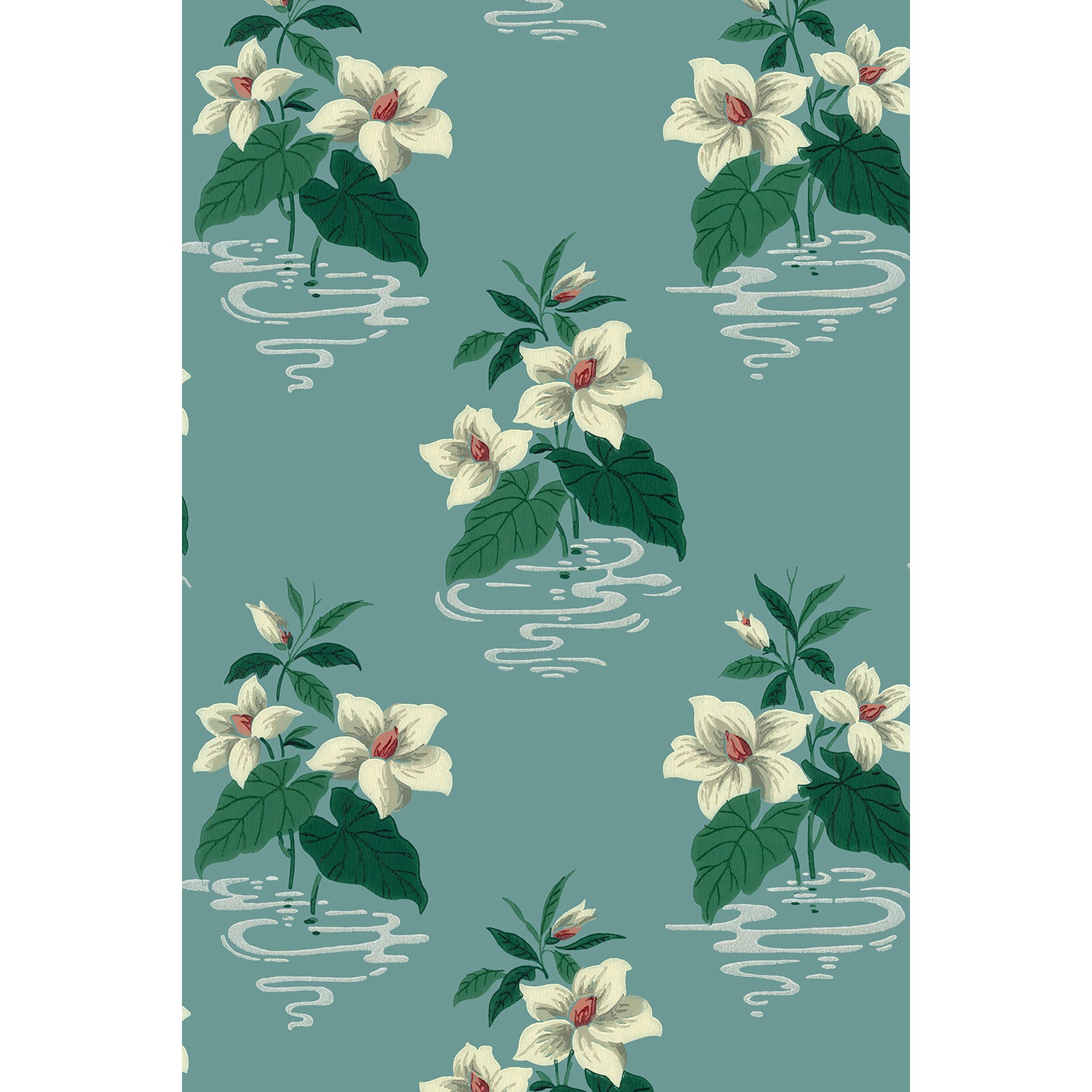 Tapet Orlando - Midcentury Blue