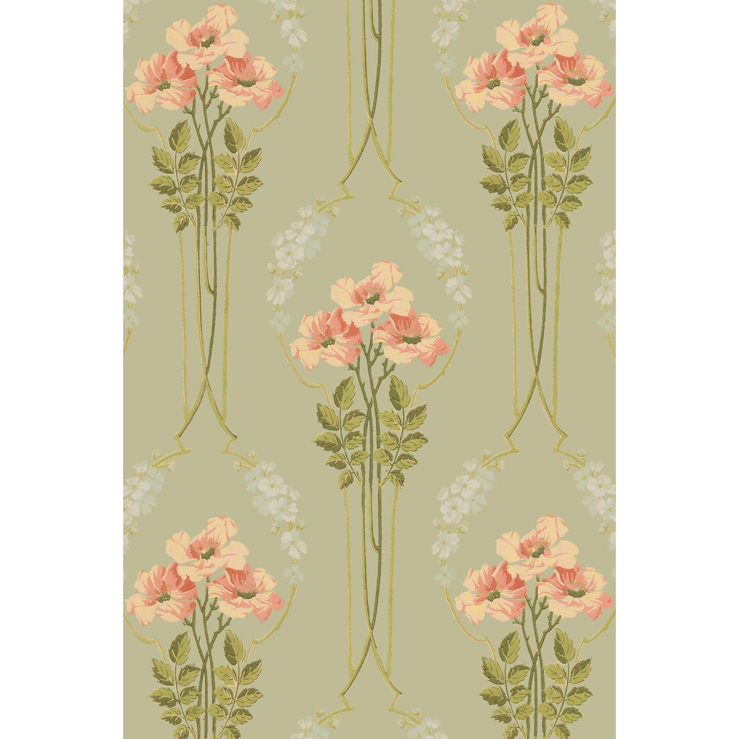 Tapet Djursholm - Original Pale Green