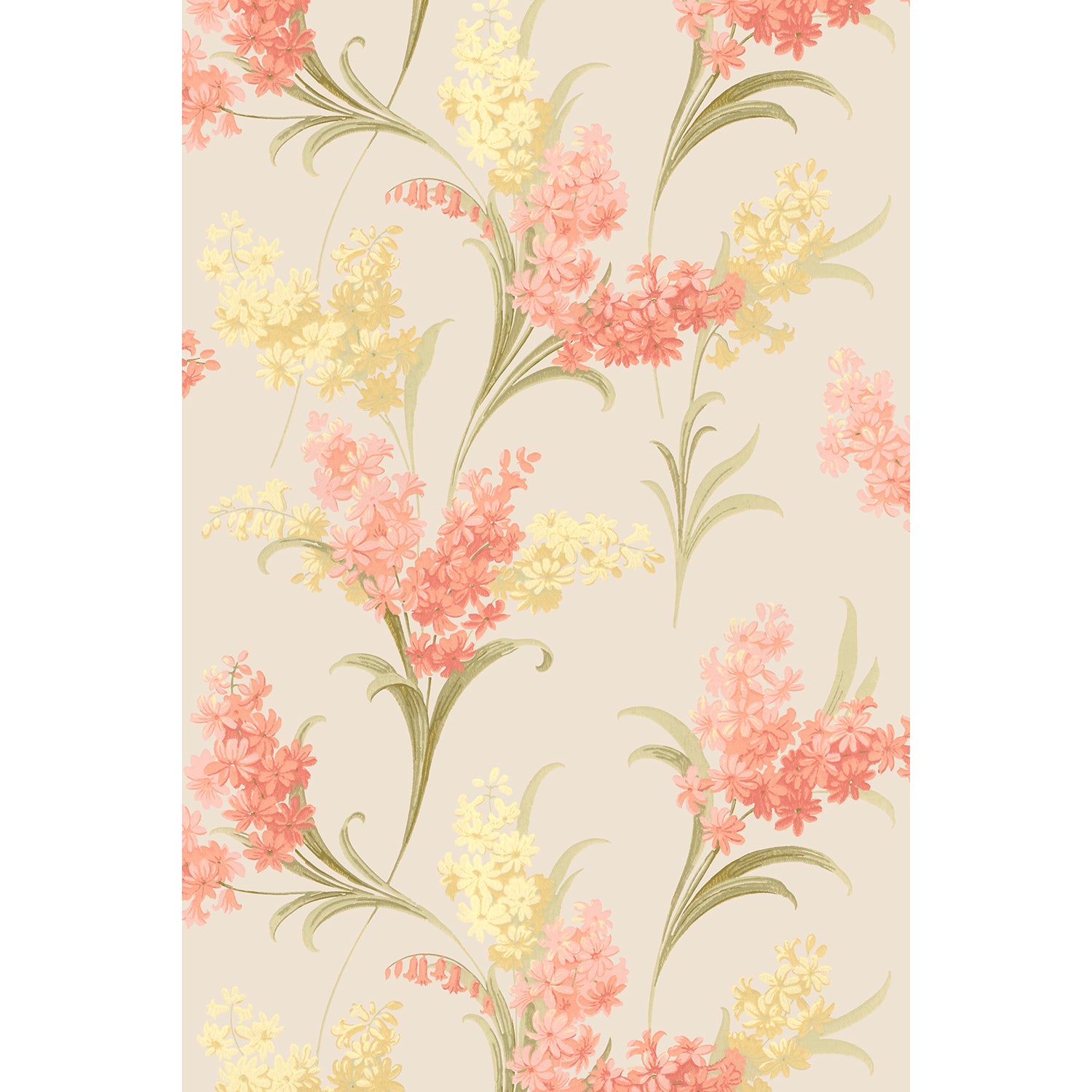 Tapet Troyes - Original Pink/Yellow