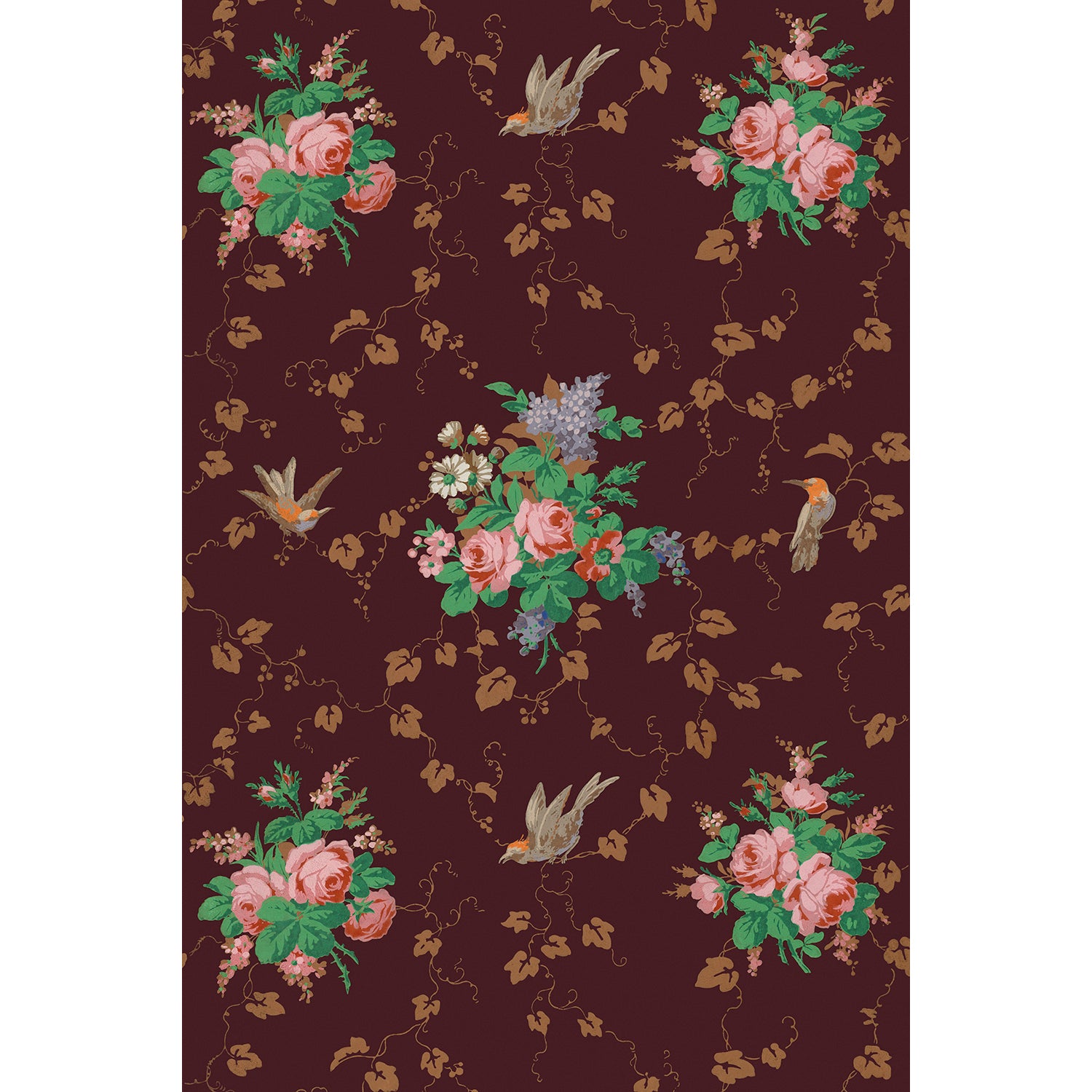 Tapet Vendome - Original Marron