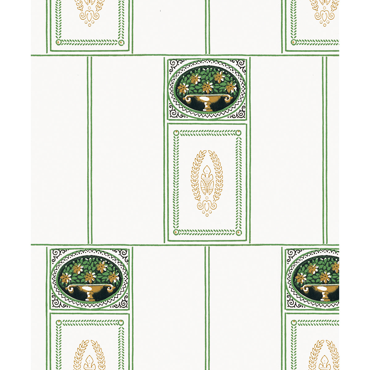 Tapet Kinna - Original Green