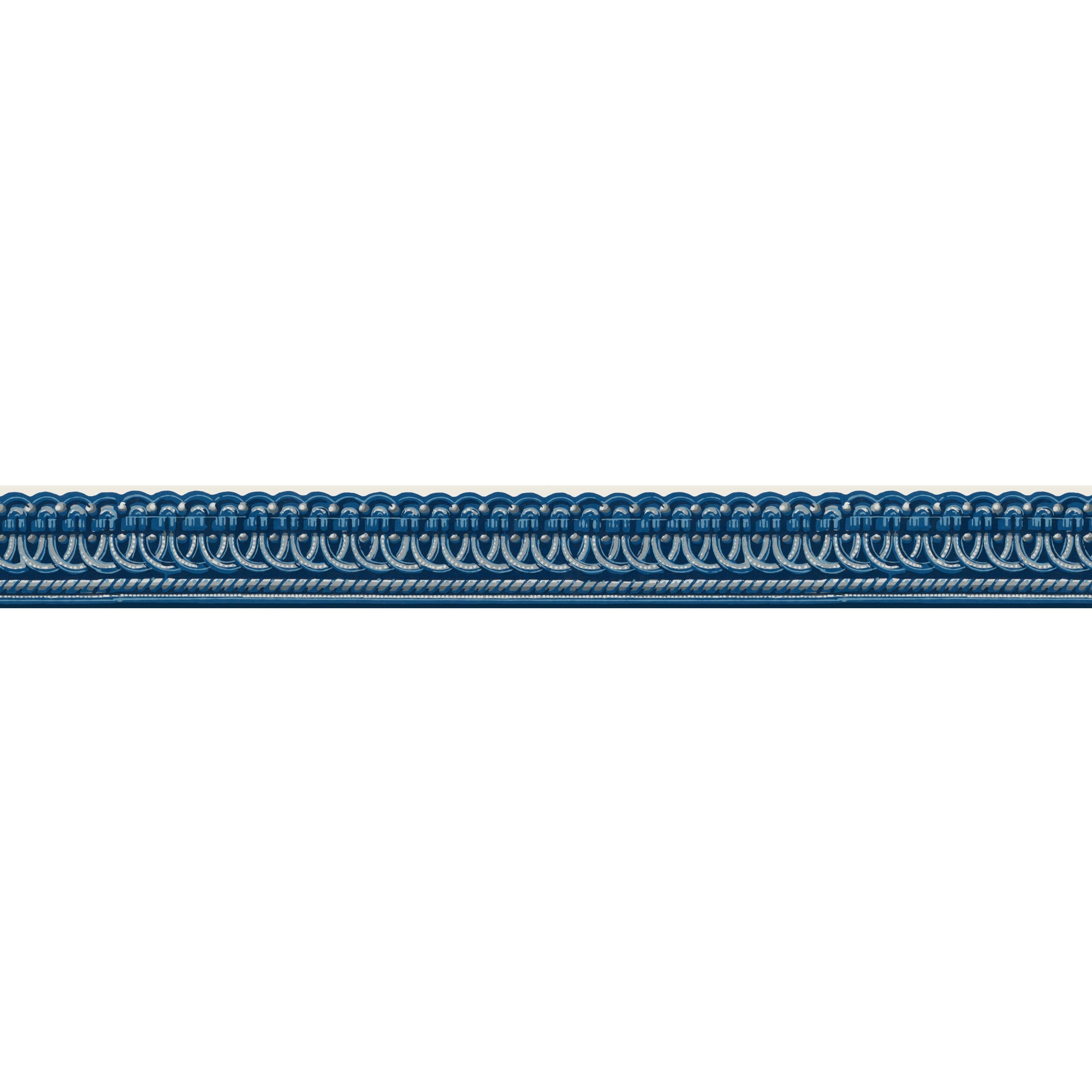 Bård Richelieu - Original Blue - Tapetorama - Tapetbård från mitten av 1800-talet