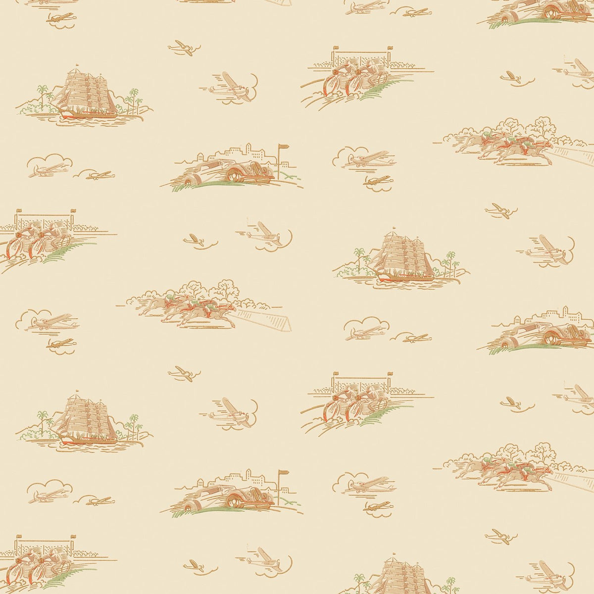 Barntapet Solvalla - Original Beige - Tapetorama