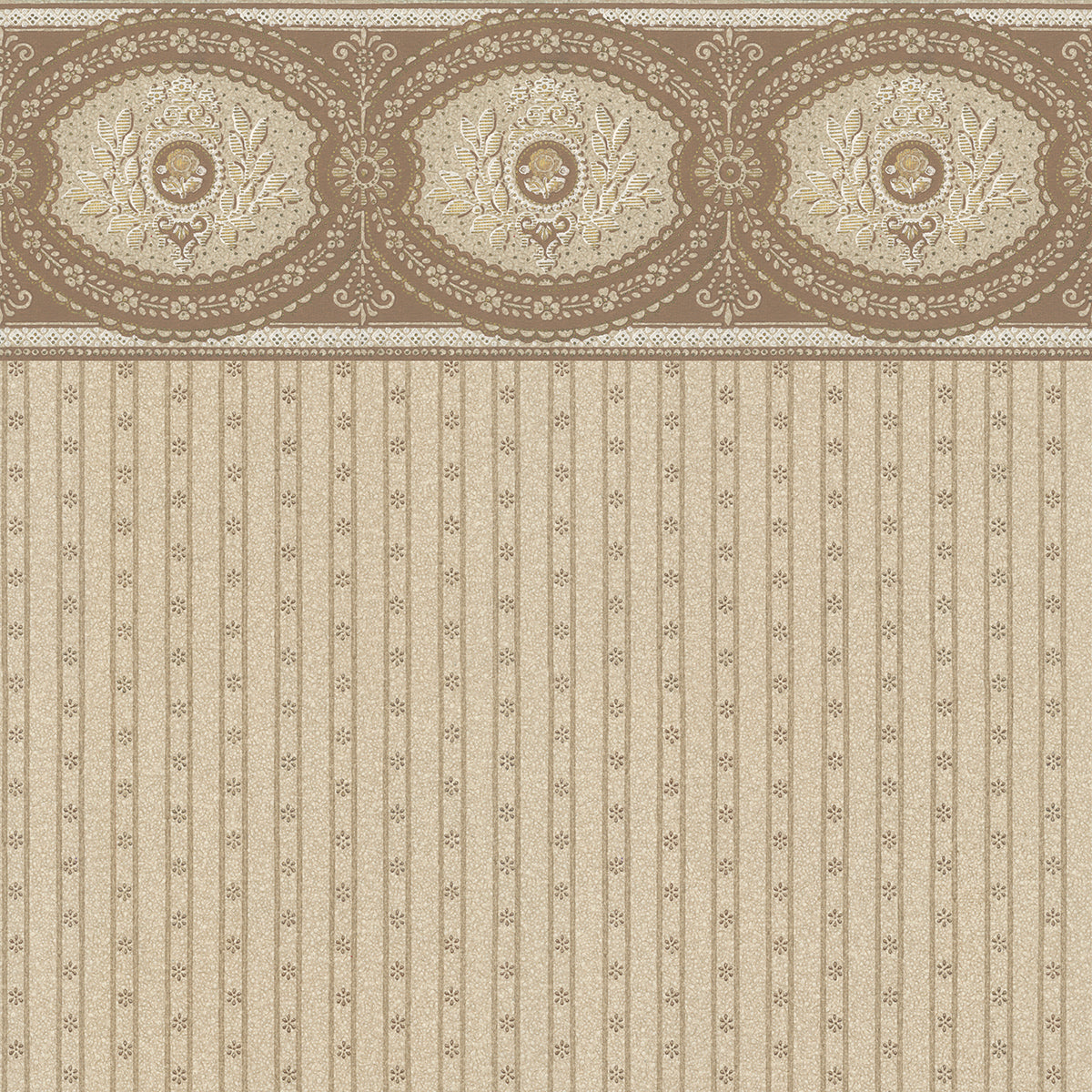 Tapet Stavanger Stripe- Original Light Brown