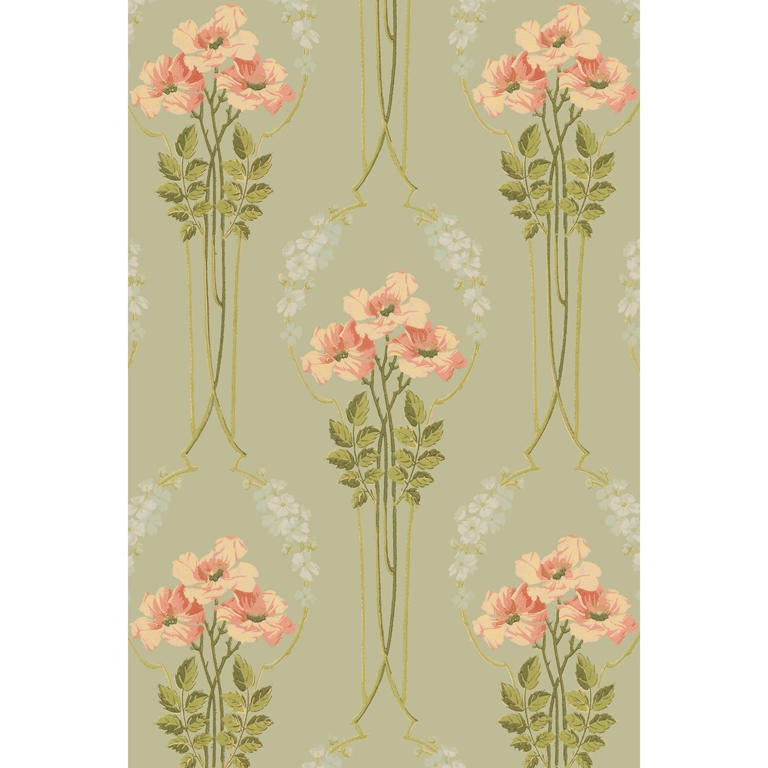 Tapet Djursholm - Original Pale Green - Tapetorama
