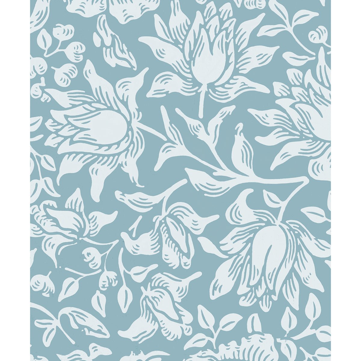 Tapet Morris Mallow - Turquoise - Tapetorama