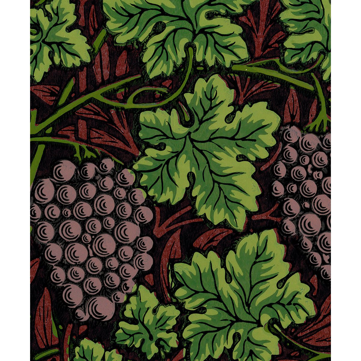 Tapet Morris Vine - Red - Tapetorama