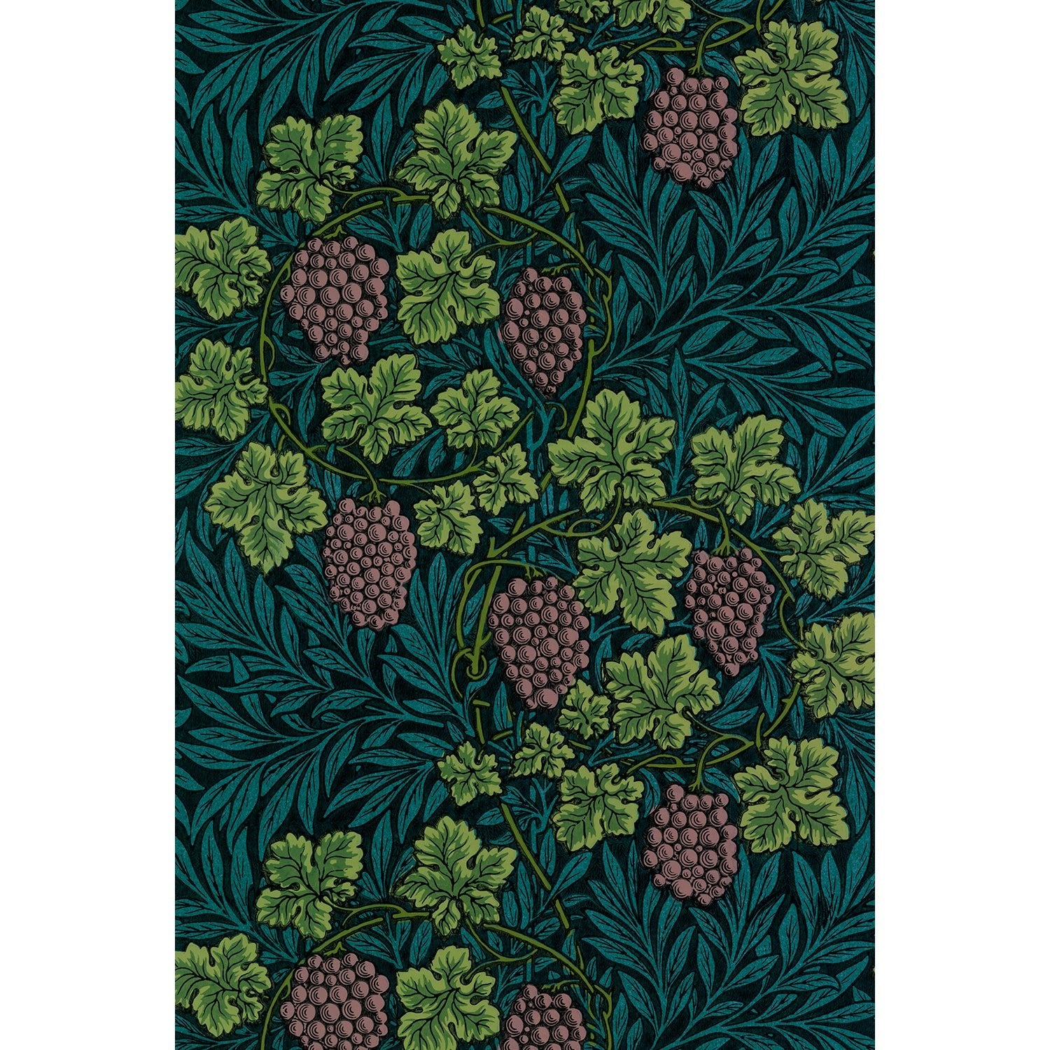 Tapet Morris Vine - Teal - Tapetorama