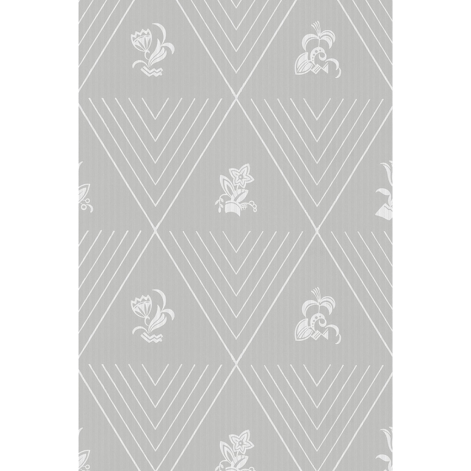 Tapet Östhammar - Light Grey - Tapetorama - Tapet med Art Deco-motiv