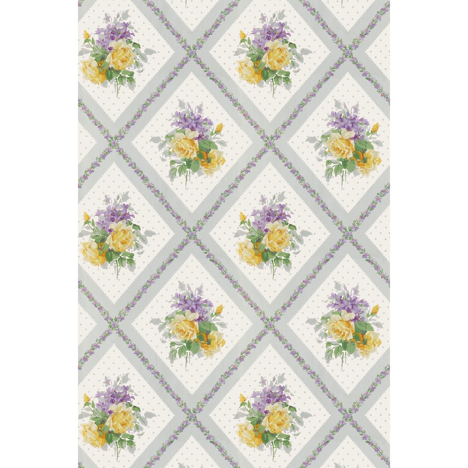Tapet Tennessee - Original Lavendel/Yellow - Tapetorama