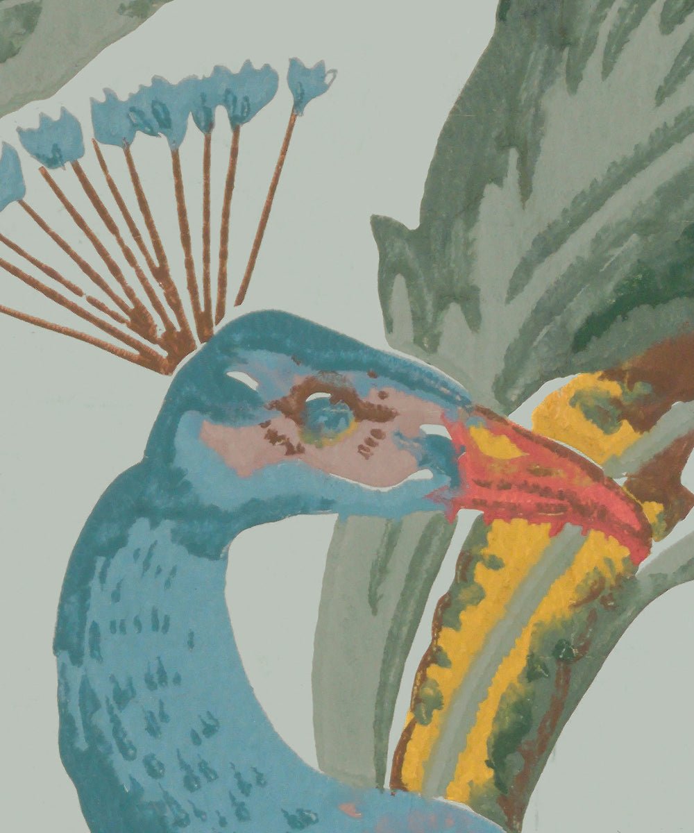 Tapet The Peacock - Blue - Tapetorama