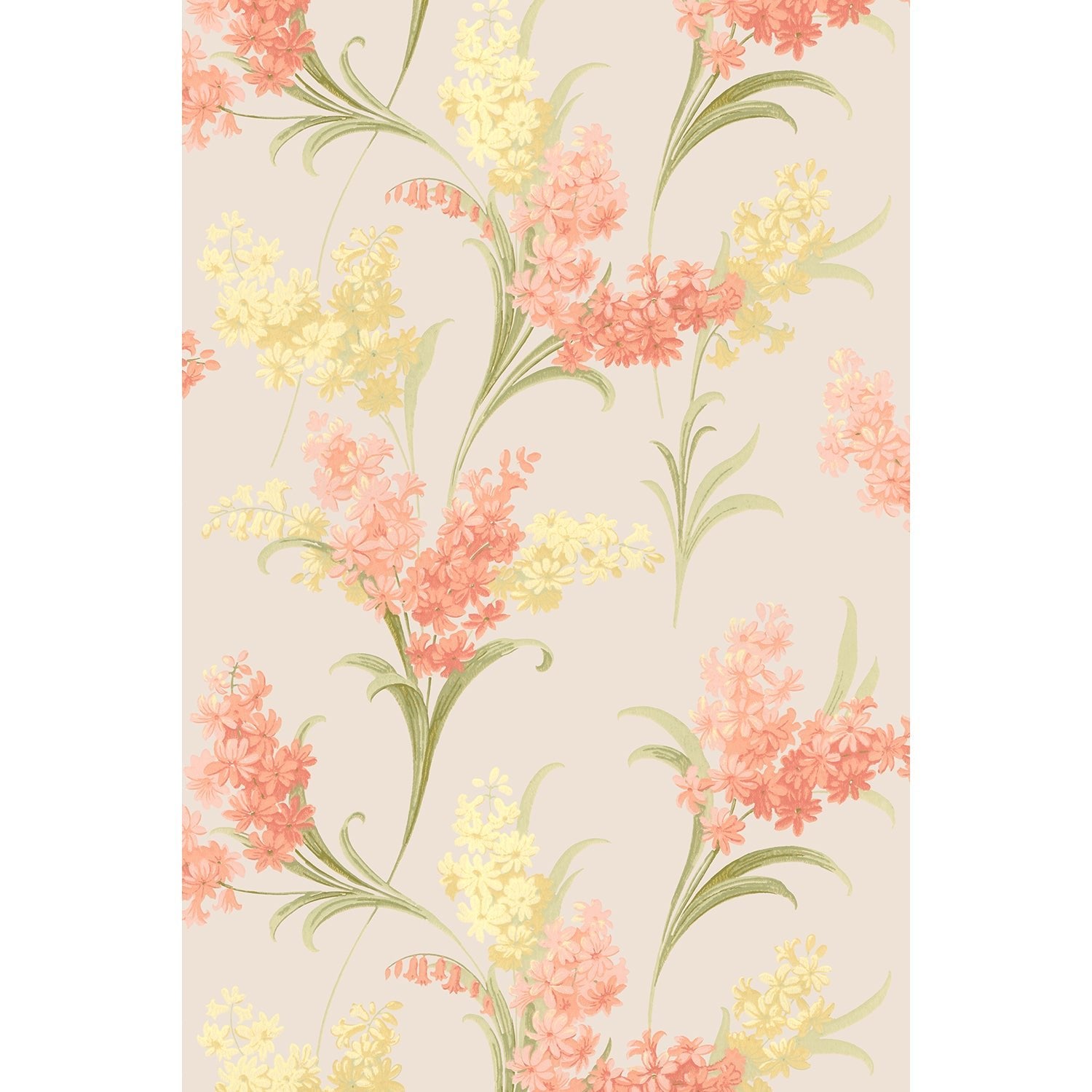 Tapet Troyes - Original Pink/Yellow - Tapetorama