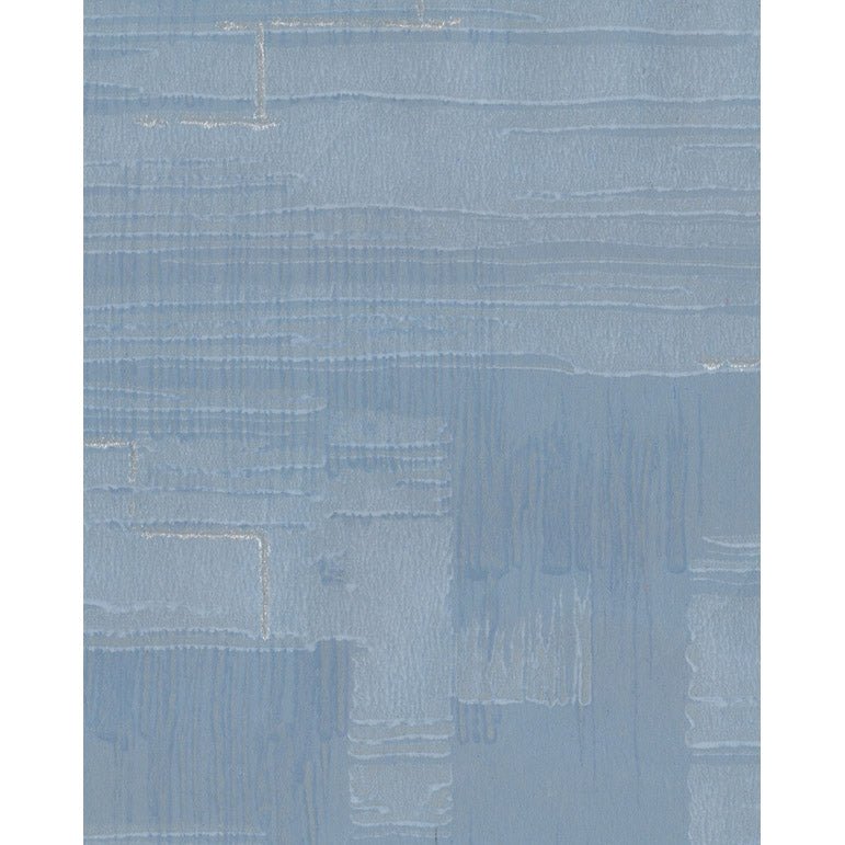 Vintagetapet Blå fält, blå linjer - Tapetorama