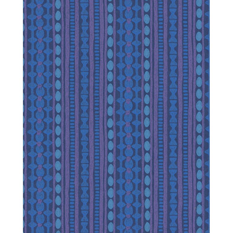 Vintagetapet Blaues vertikal - Tapetorama
