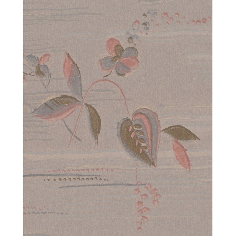 Vintagetapet Upp - och - nedvänd pyramid i dis med blomma - Tapetorama