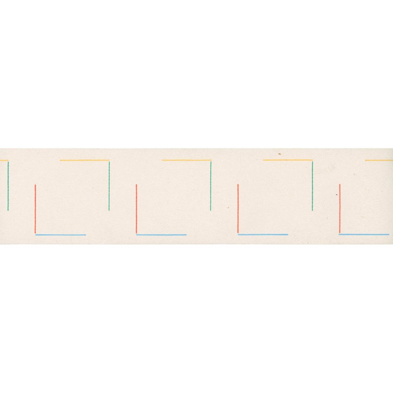 Vintagebård Bård 300890-1 Kvadrat vit