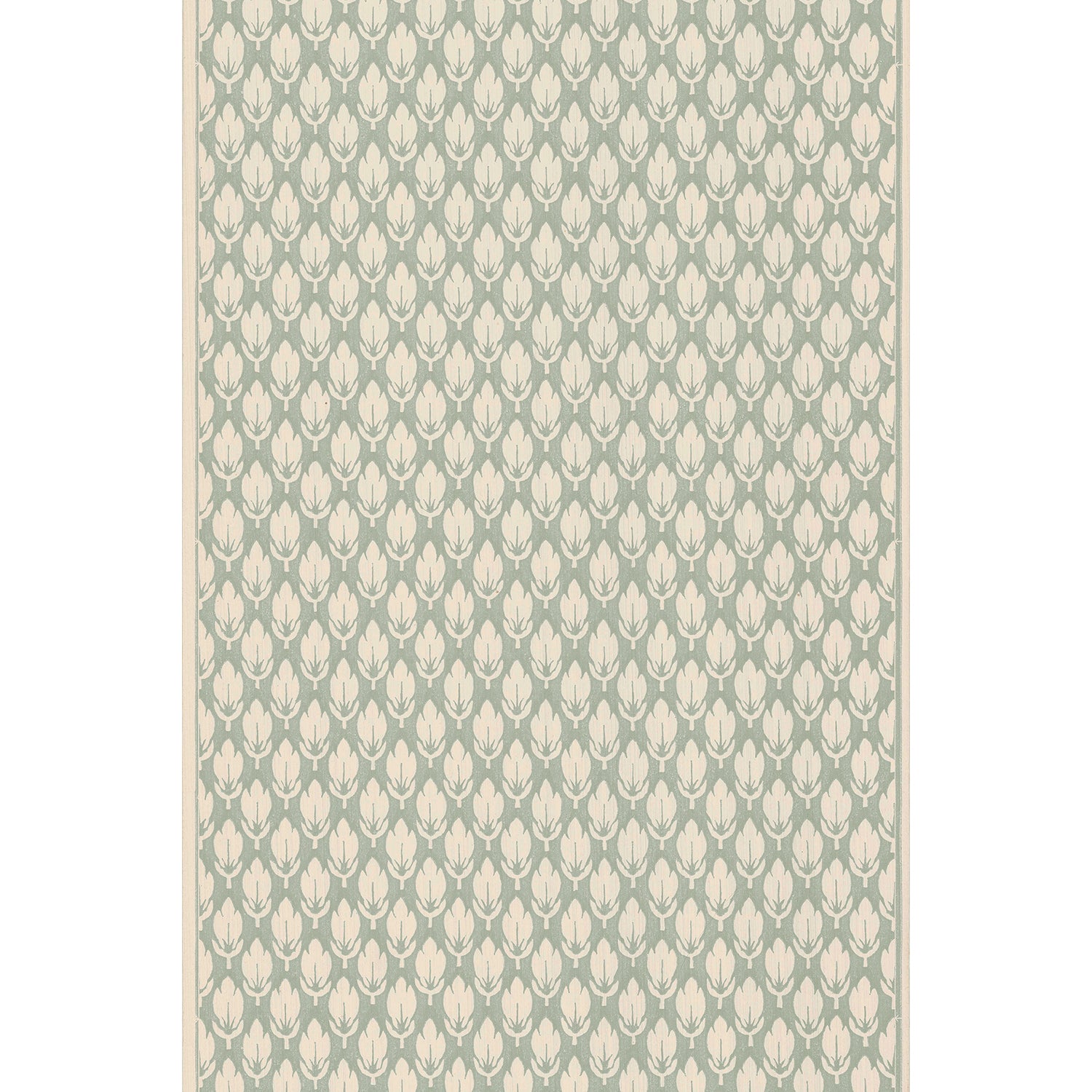 Vintagetapet Blad i turkos