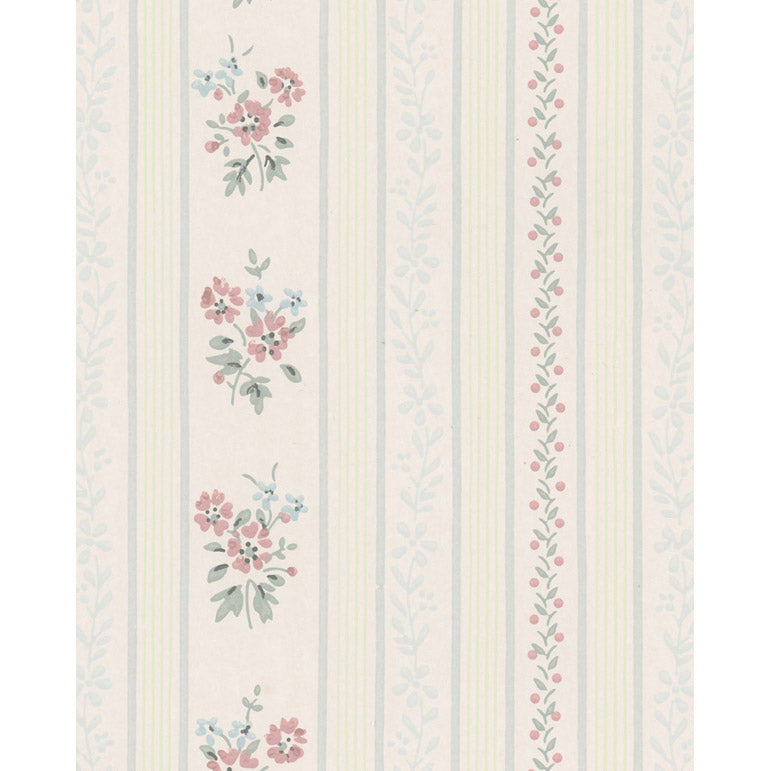 Vintagetapet Band av blommor