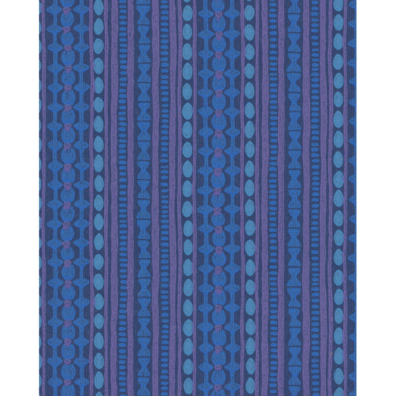 Vintagetapet Blaues vertikal