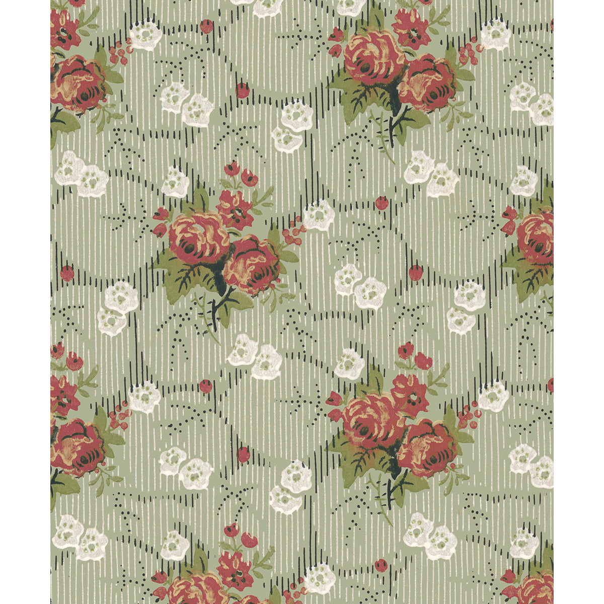 Tapet Lönneberga - Green