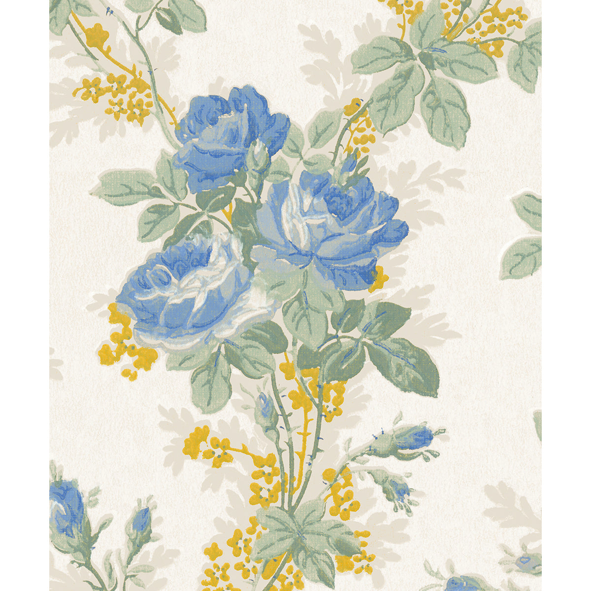 Tapet Orust - Blue/White