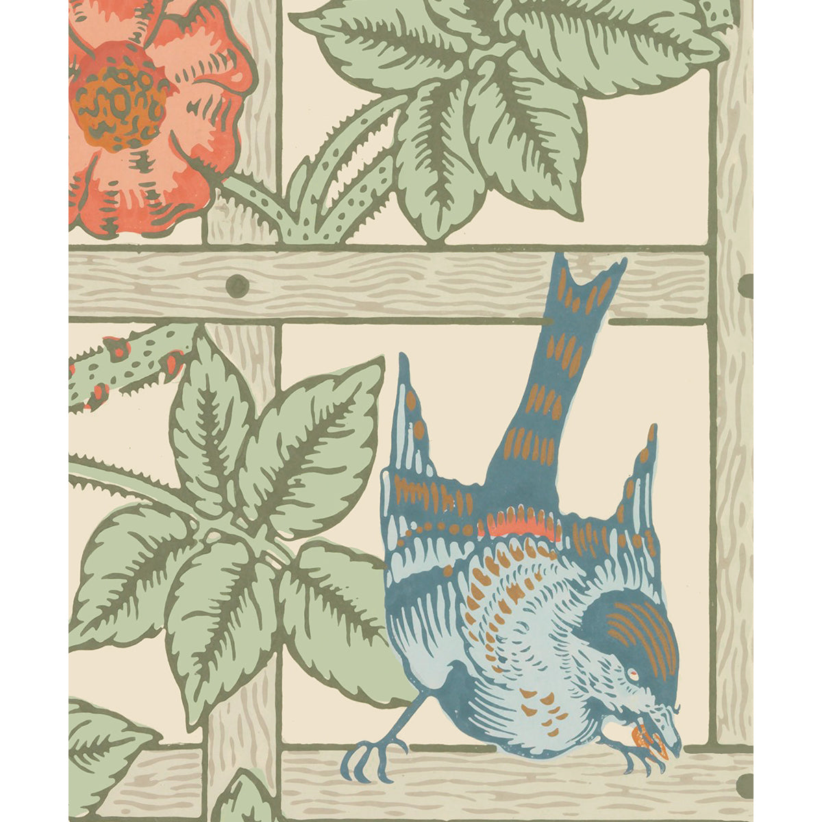 Tapet Trellis - Soft Beige