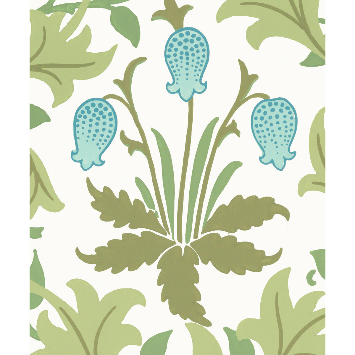 Tapet Celandine - Original Pink/Blue