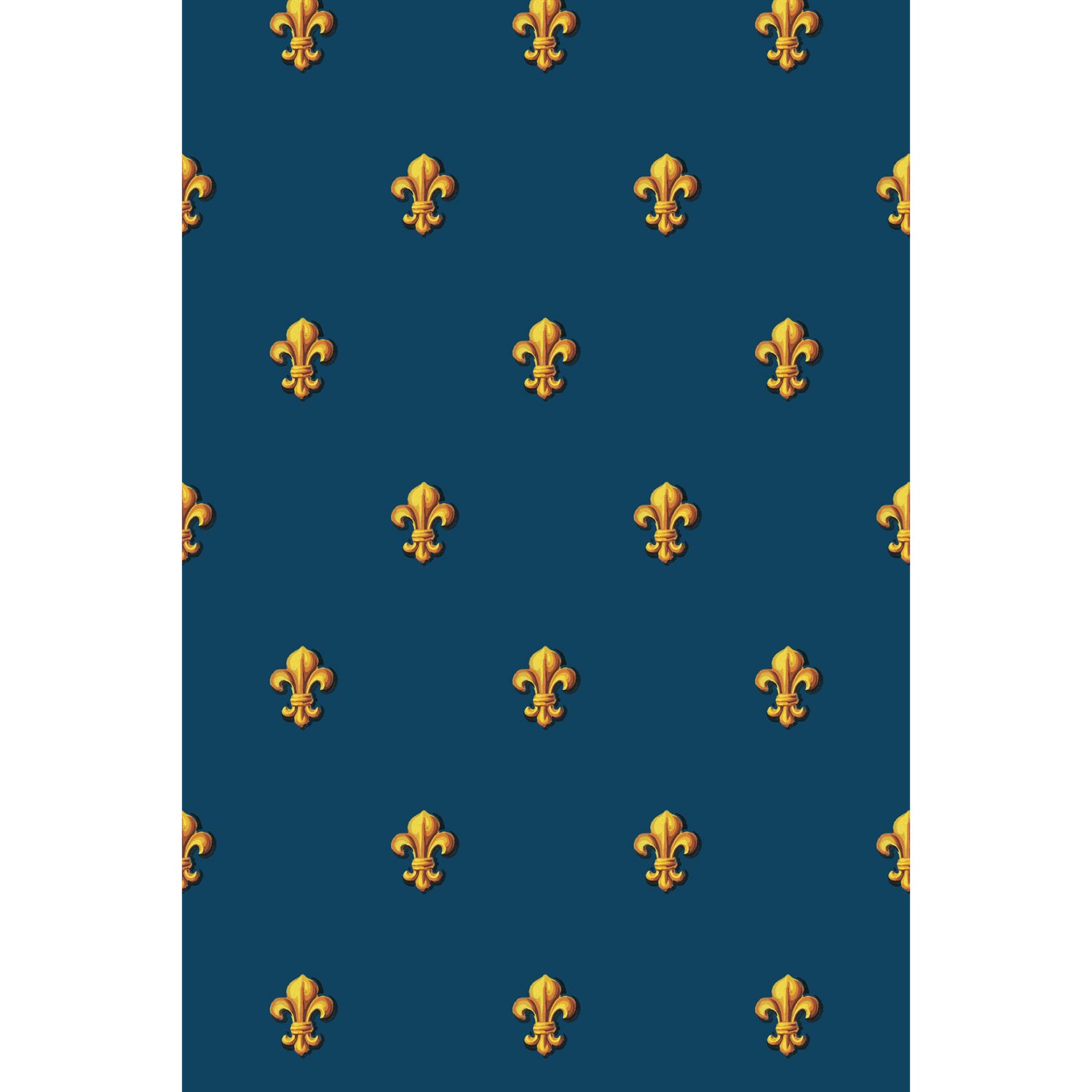 Tapet Fleur de Lys - Blue