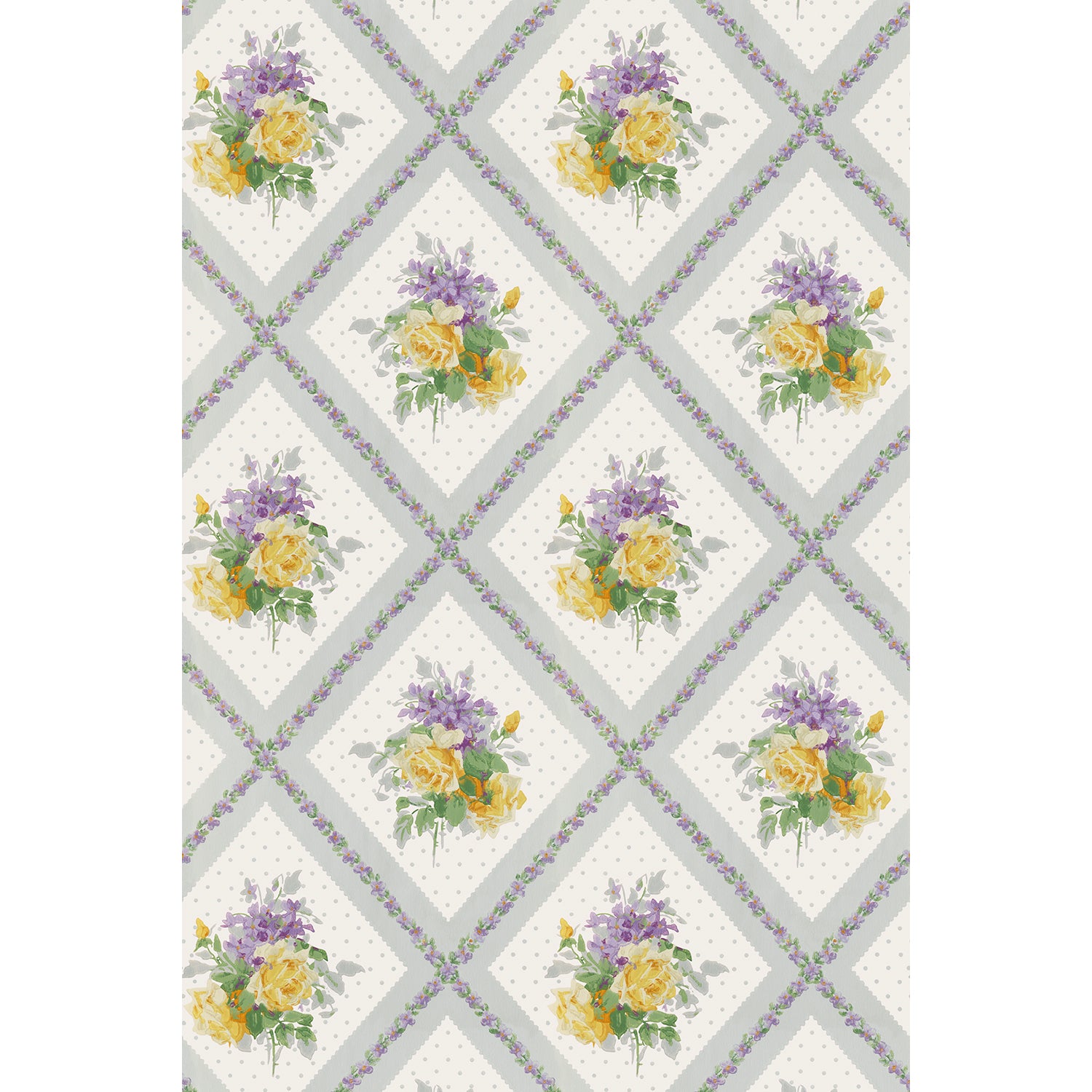 Tapet Tennessee - Original Lavendel/Yellow