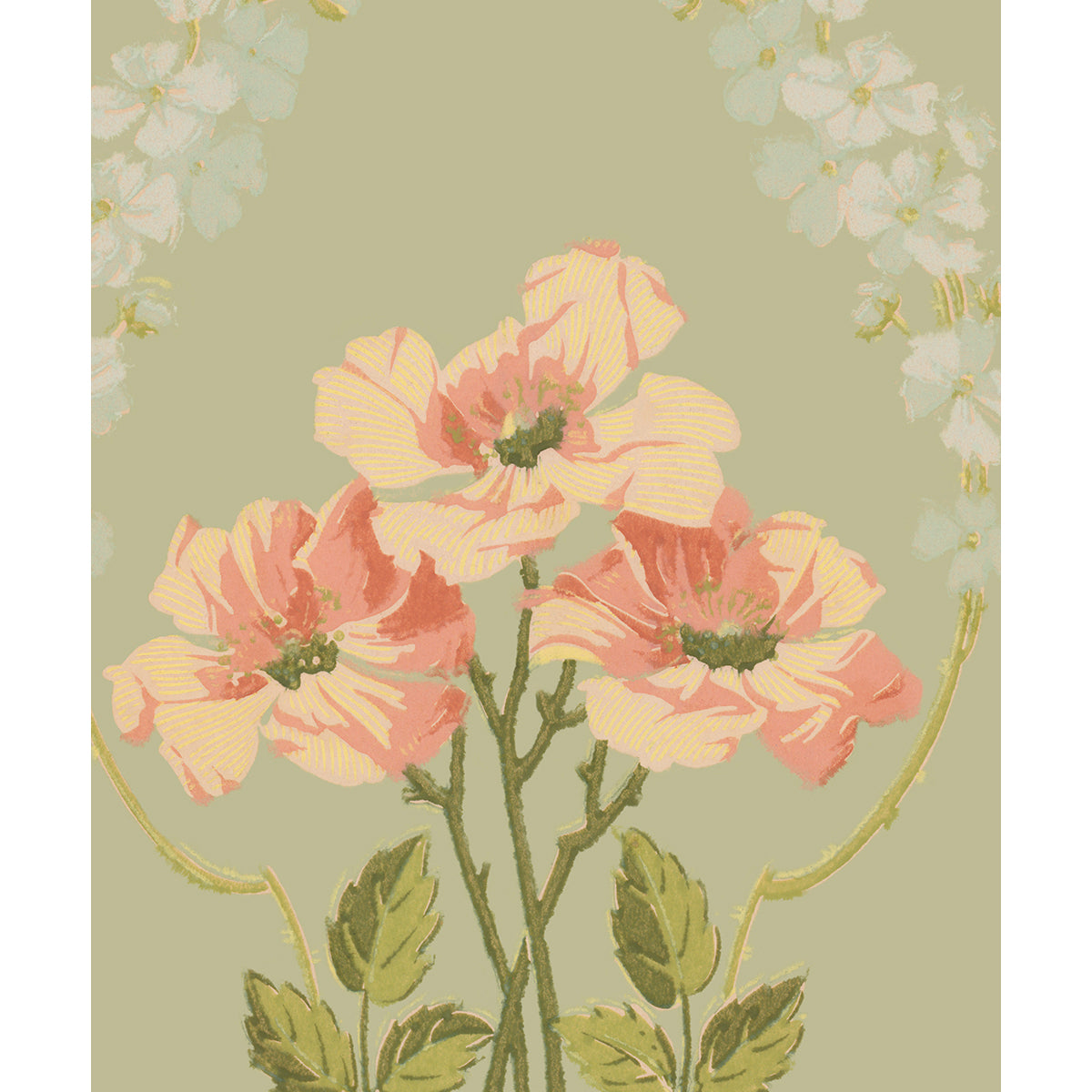 Tapet Djursholm - Original Pale Green