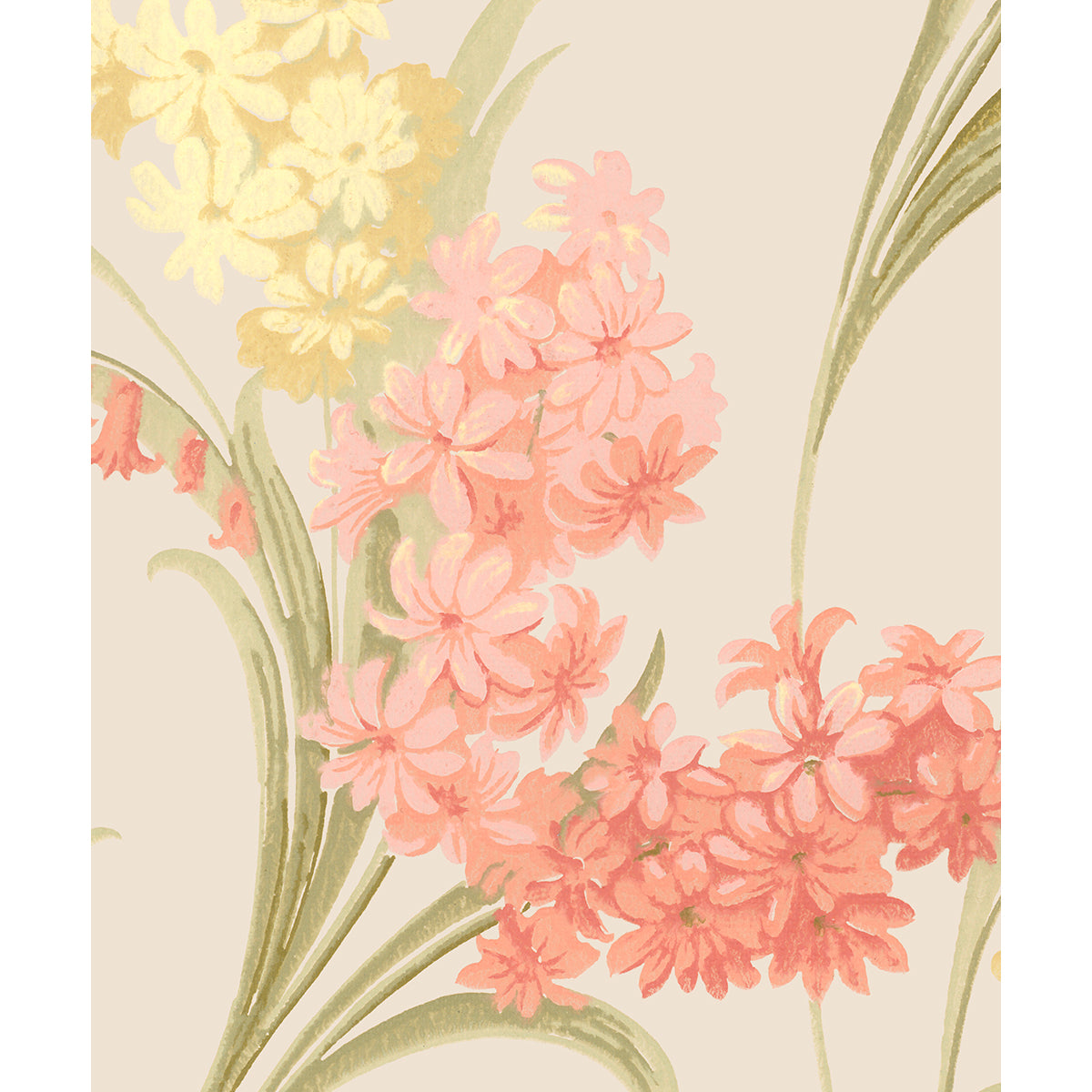 Tapet Troyes - Original Pink/Yellow